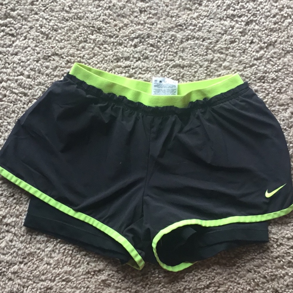 Nike running shorts with built in spandex